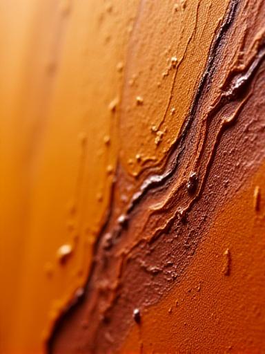 Close up of impasto texture technique