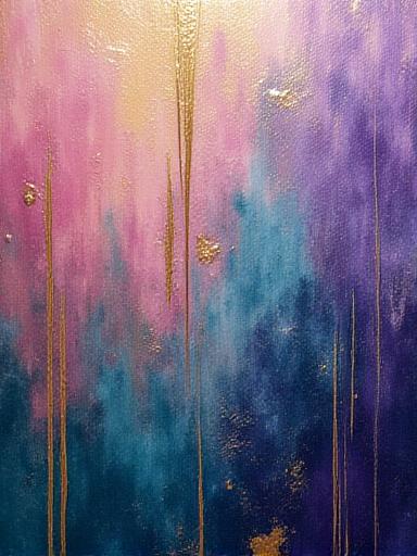 Abstract acrylic study using glazing