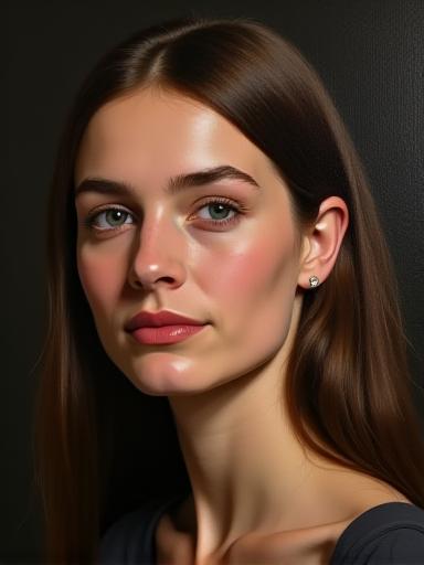 Portrait painting demonstrating skin tones